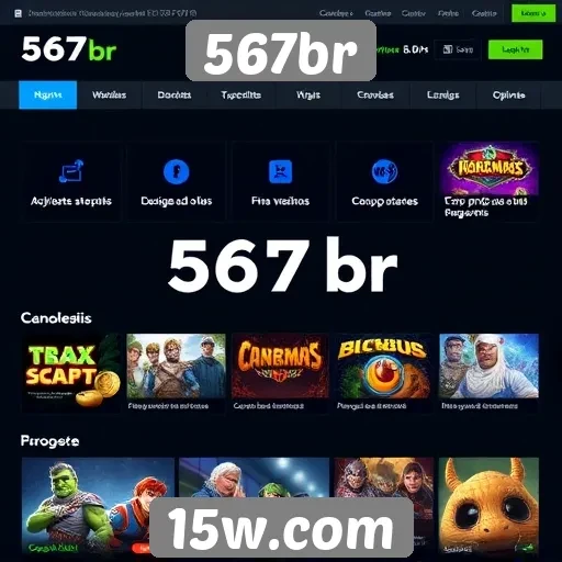 Recursos e funcionalidades do site 567br